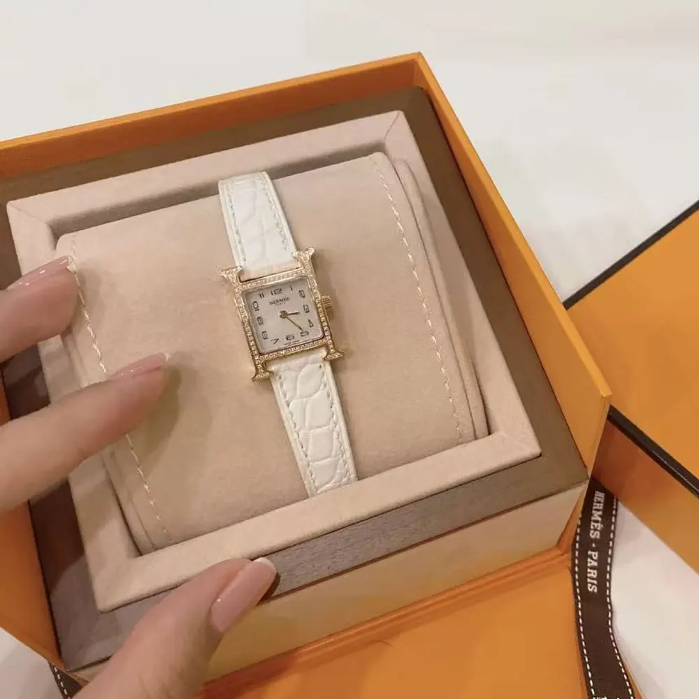 Hermes Women Heure H Watch Mini Model 21 mm-Rose Gold (4)