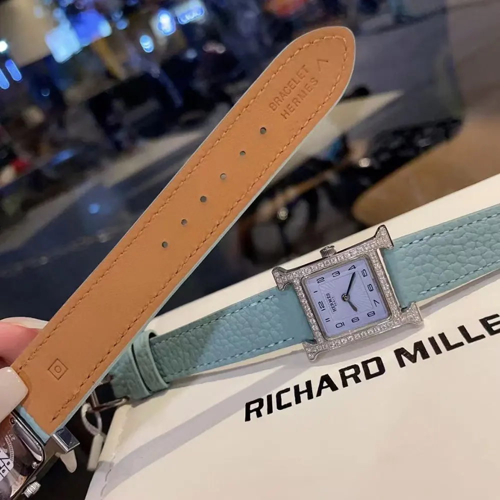 Hermes Women Heure H watch Small model 25 mm-Silver (10)