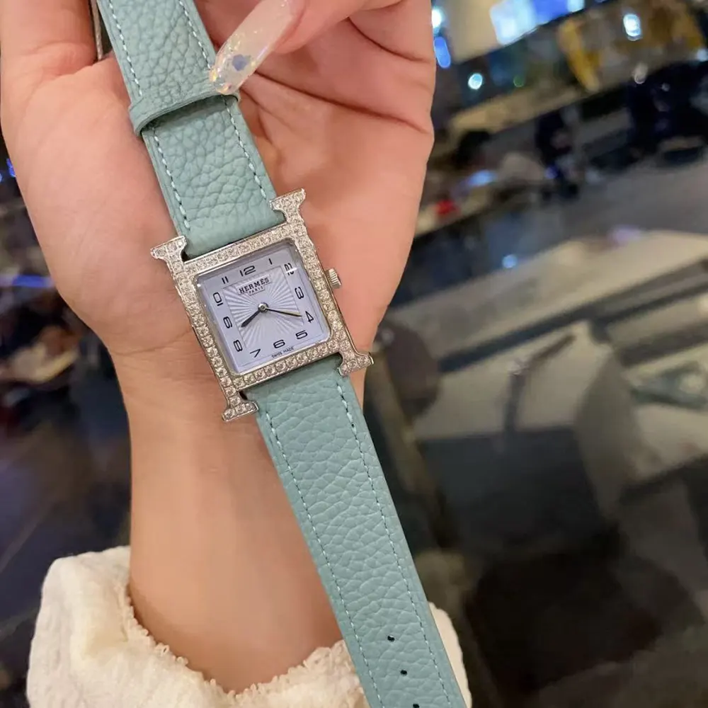 Hermes Women Heure H watch Small model 25 mm-Silver (13)