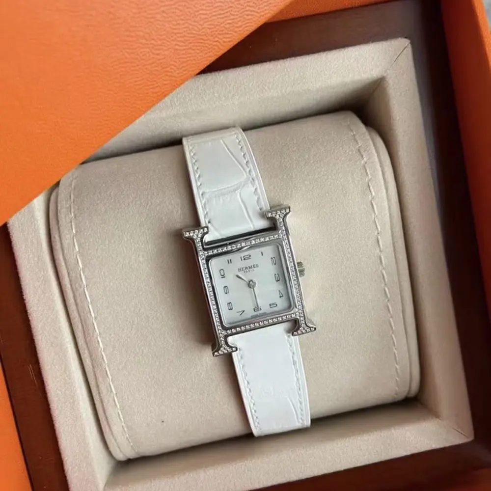 Hermes Women Heure H watch Small model 25 mm-Silver (2)