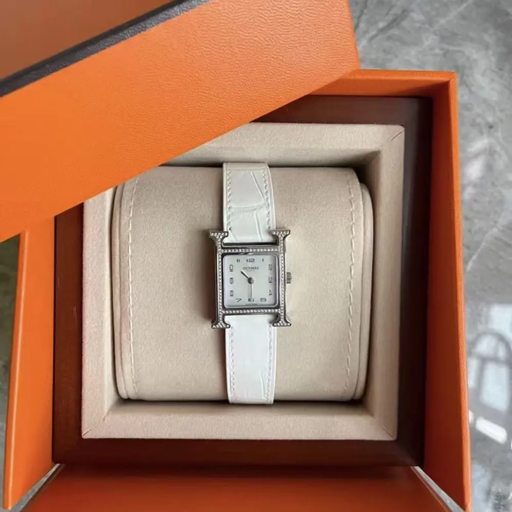 Hermes Women Heure H watch Small model 25 mm-Silver (4)