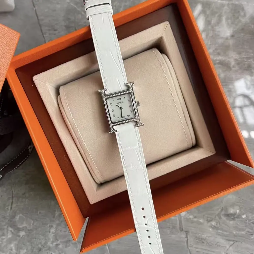 Hermes Women Heure H watch Small model 25 mm-Silver (5)