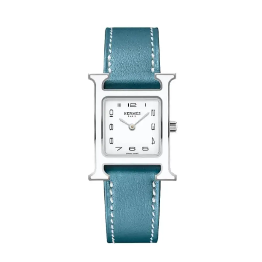 Hermes Women Hermes Women Heure H Watch Small Model 25 mm-Blue