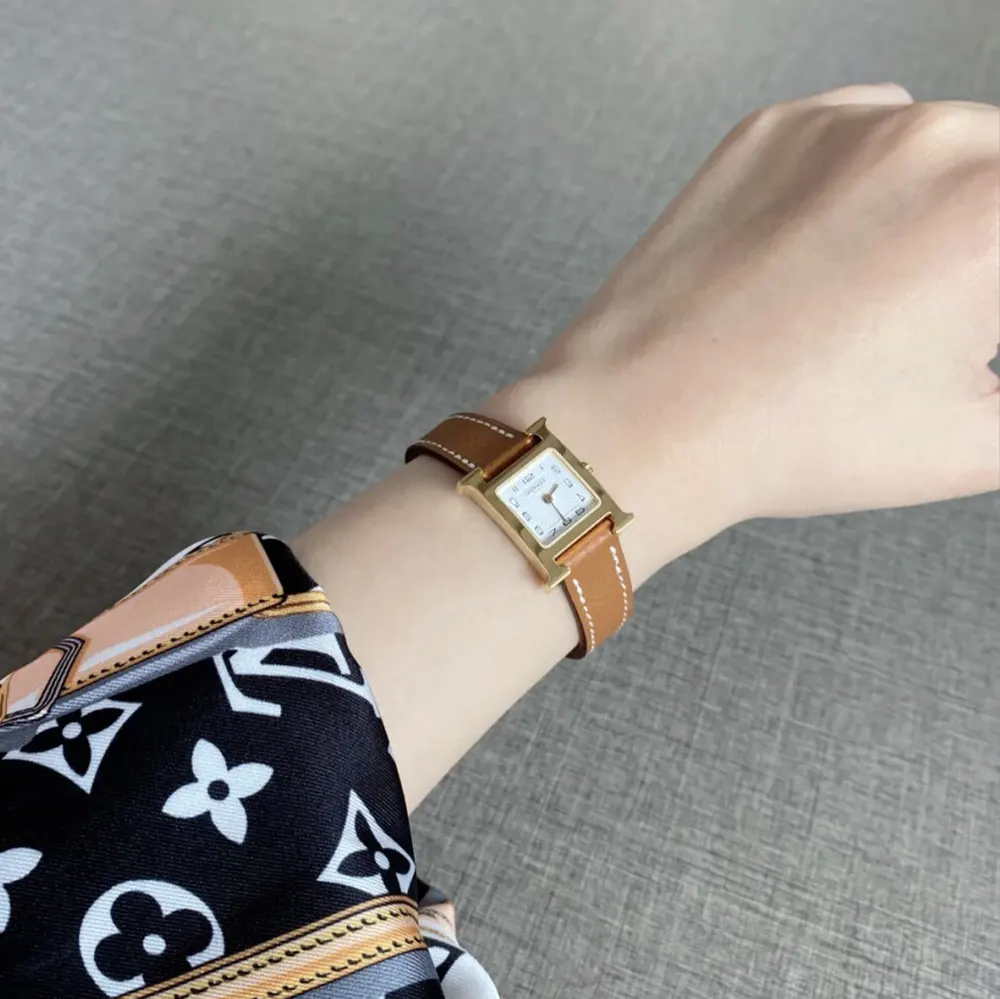 Hermes Women Heure H Watch Mini Model 21 mm-Brown W404370WW00 (3)