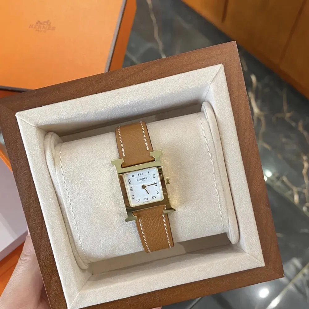 Hermes Women Heure H Watch Mini Model 21 mm-Brown W404370WW00 (4)