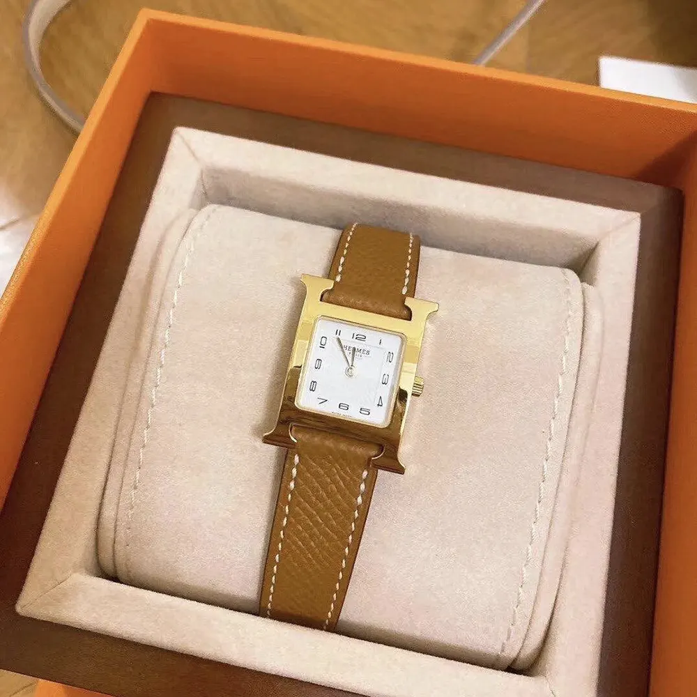 Hermes Women Heure H Watch Mini Model 21 mm-Brown W404370WW00 (6)