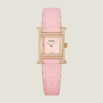 Hermes Women Heure H Watch Mini Model 21 mm-Pink W057240WW00