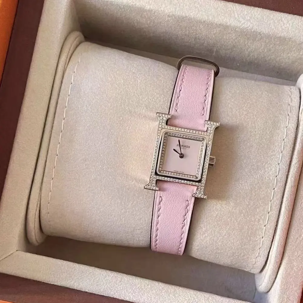 Hermes Women Heure H Watch Mini Model 21 mm-Pink W057240WW00 (2)