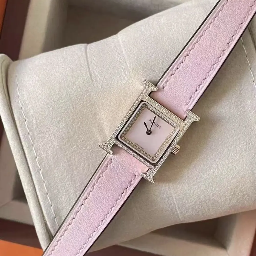 Hermes Women Heure H Watch Mini Model 21 mm-Pink W057240WW00 (3)