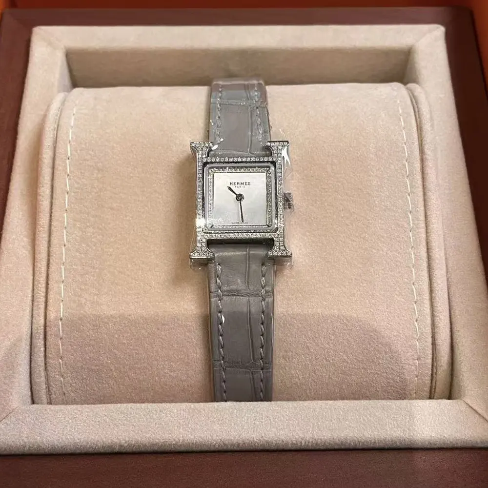 Hermes Women Heure H Watch Mini Model 21 mm-Silver W057239WW00 (11)