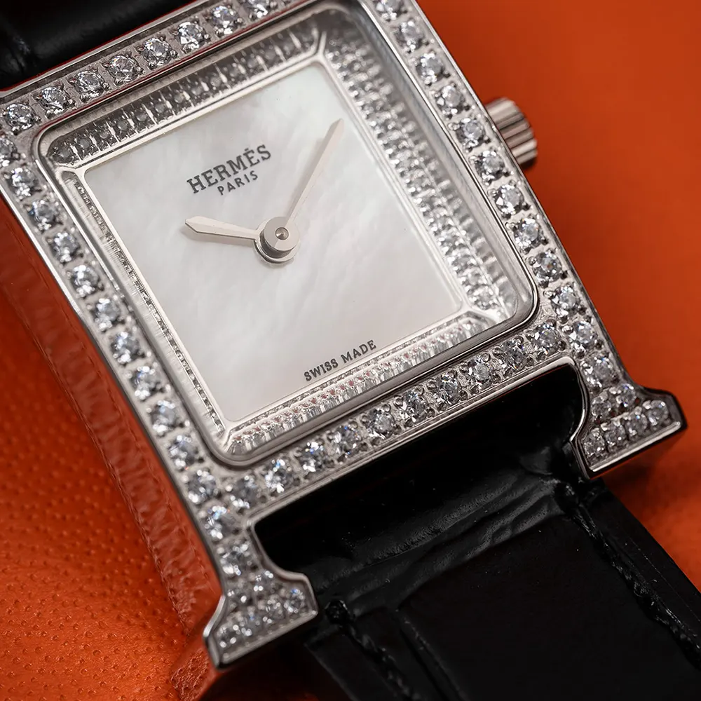 Hermes Women Heure H Watch Mini Model 21 mm-Silver W057239WW00 (6)
