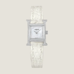 Hermes Women Heure H Watch Mini Model 21 mm-White W057250WW00
