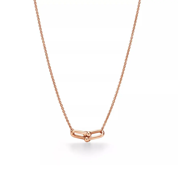 Tiffany Women HardWear Small Double Link Pendant in Rose Gold (1)