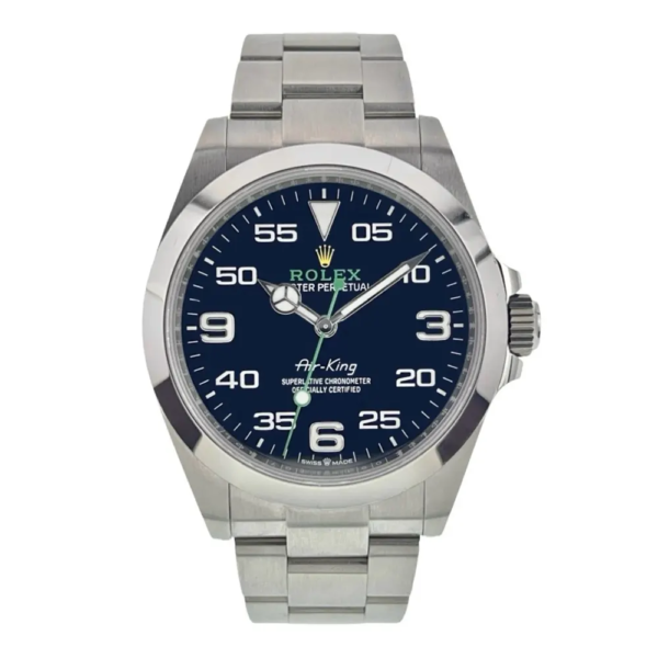 Rolex Men Air-King Oyster 40 mm Oystersteel in Blue (1)