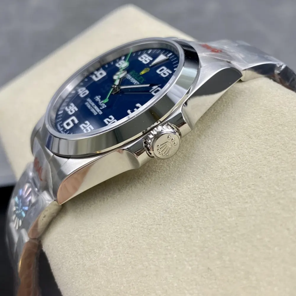 Rolex Men Air-King Oyster 40 mm Oystersteel in Blue (4)