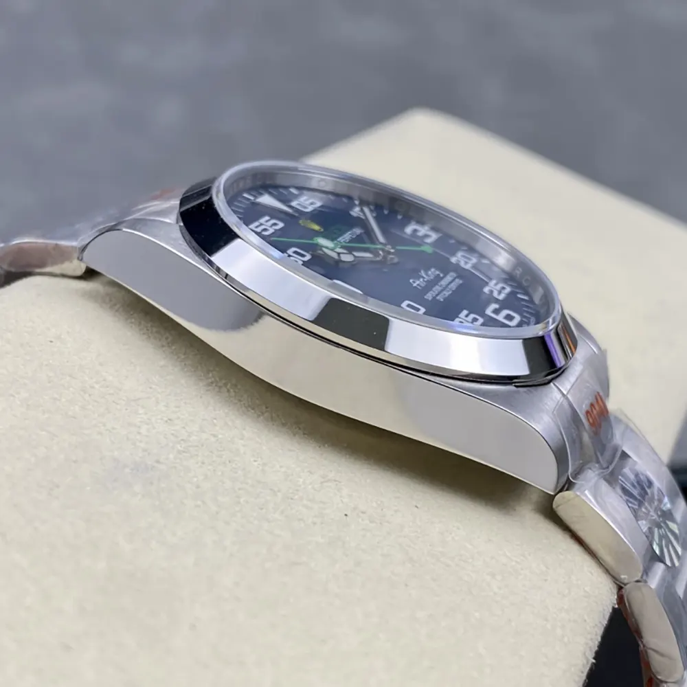 Rolex Men Air-King Oyster 40 mm Oystersteel in Blue (5)
