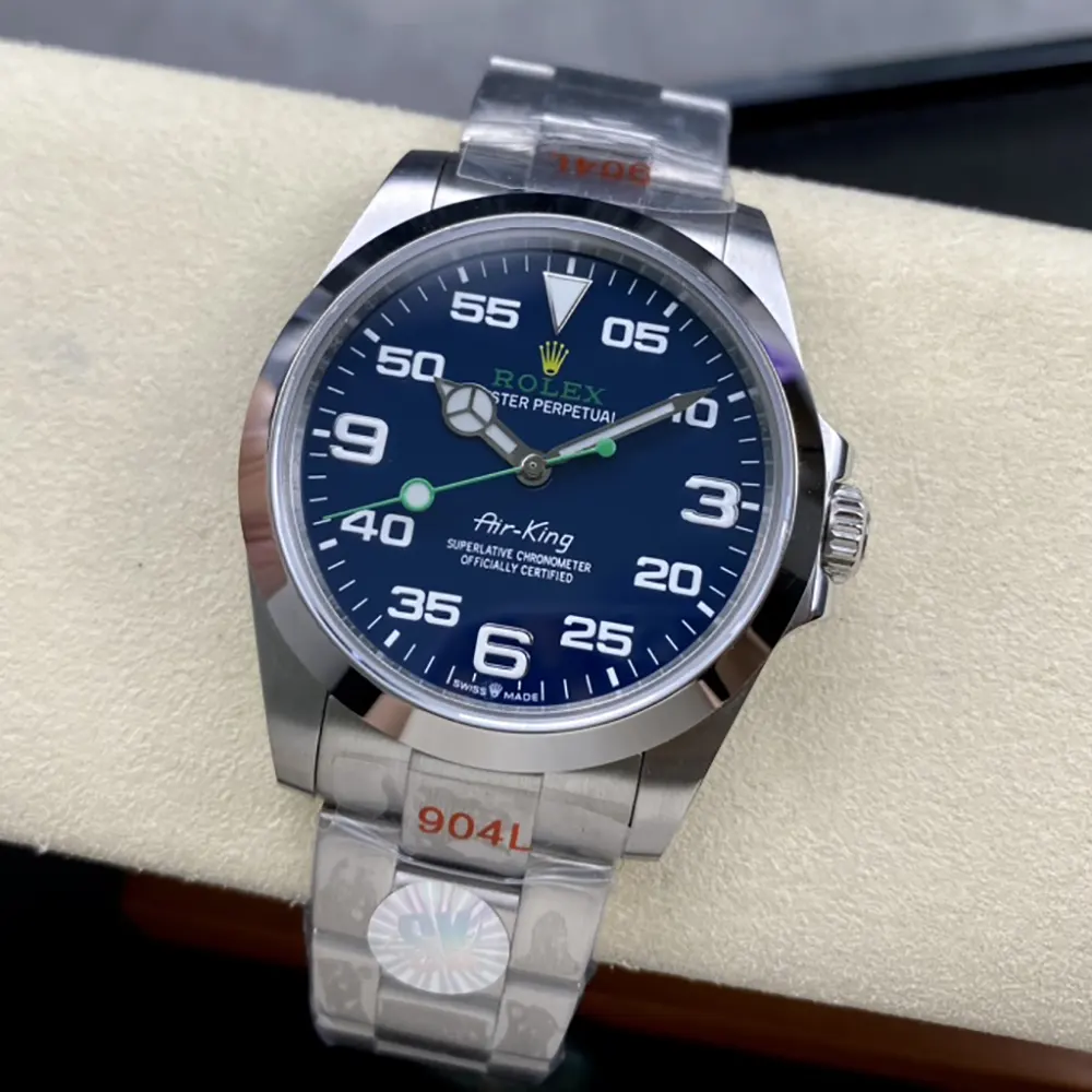 Rolex Men Air-King Oyster 40 mm Oystersteel in Blue (6)