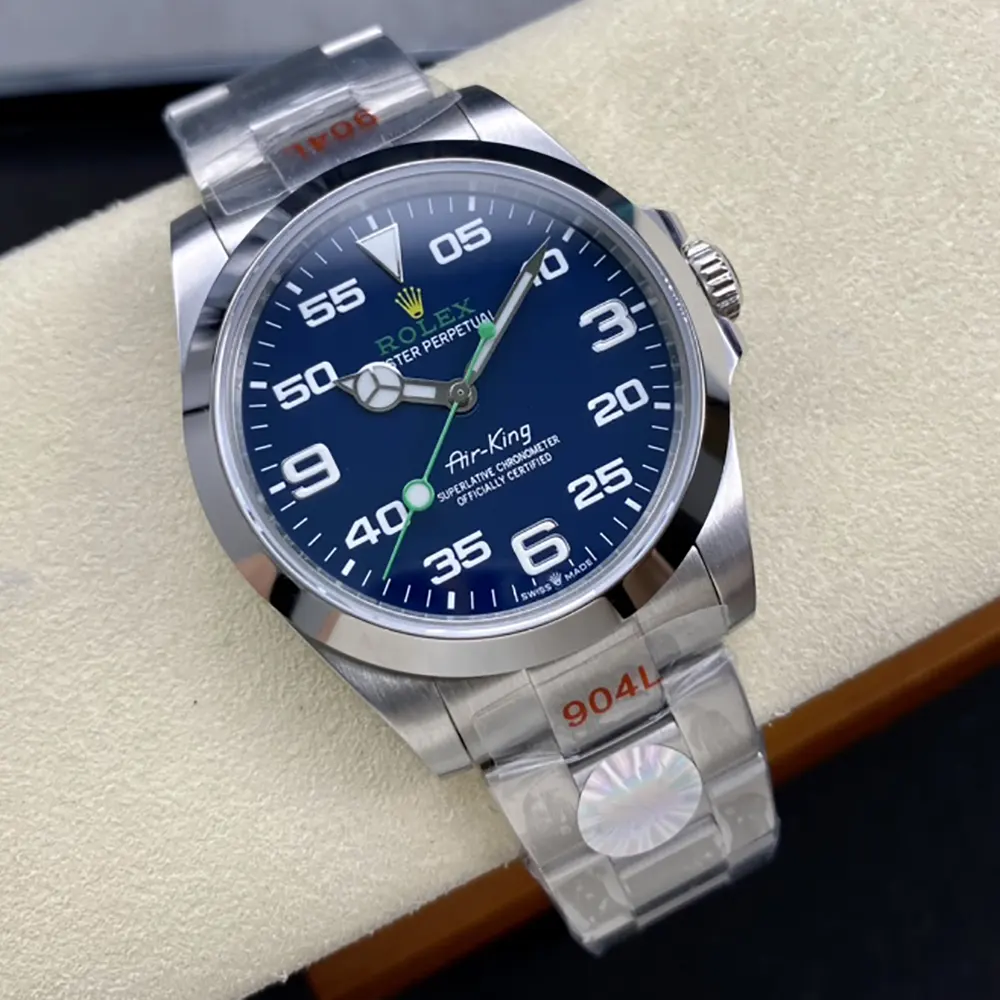 Rolex Men Air-King Oyster 40 mm Oystersteel in Blue (7)