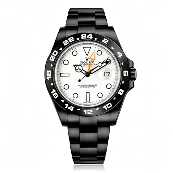Rolex Men Explorer II 42 mm Black Oyster in White (1)