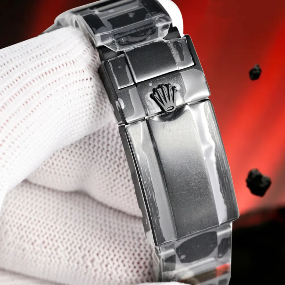 Rolex Men Explorer II 42 mm Black Oyster in White (8)