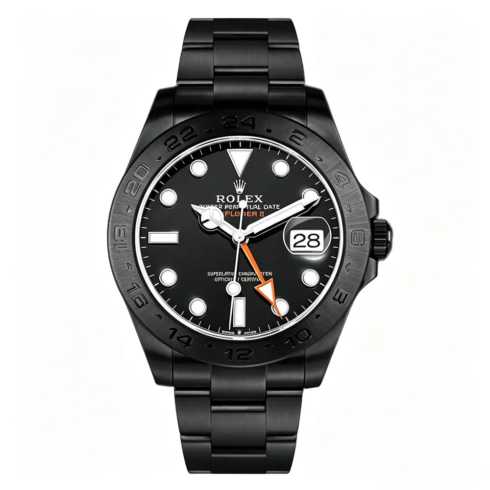 Rolex Men Explorer II 42 mm Self-winding in Black