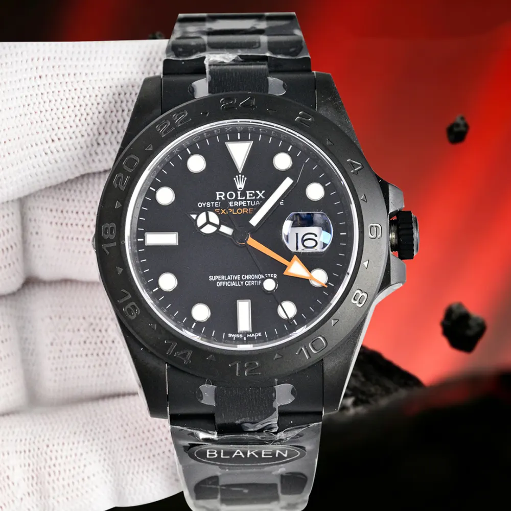 Rolex Men Explorer II 42 mm Self-winding in Black (2)