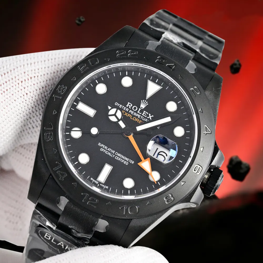 Rolex Men Explorer II 42 mm Self-winding in Black (4)