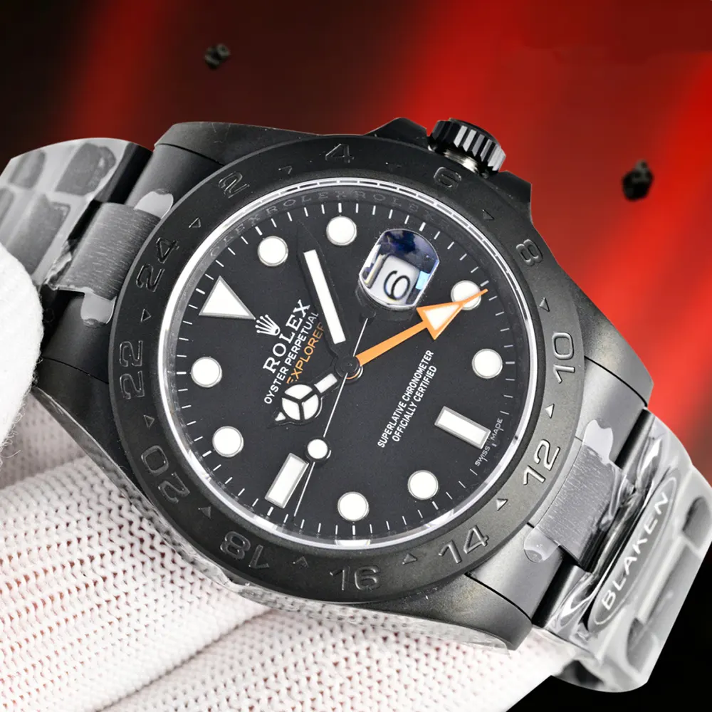 Rolex Men Explorer II 42 mm Self-winding in Black (5)