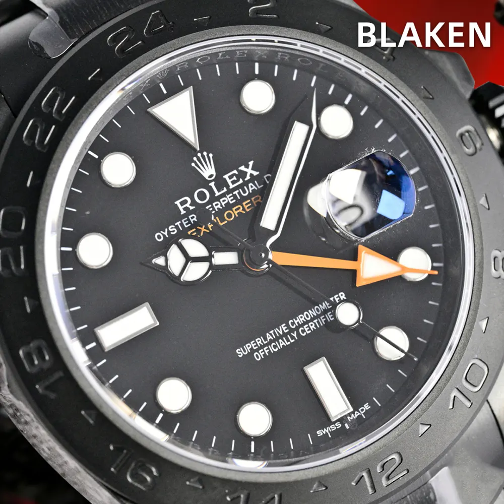 Rolex Men Explorer II 42 mm Self-winding in Black (7)