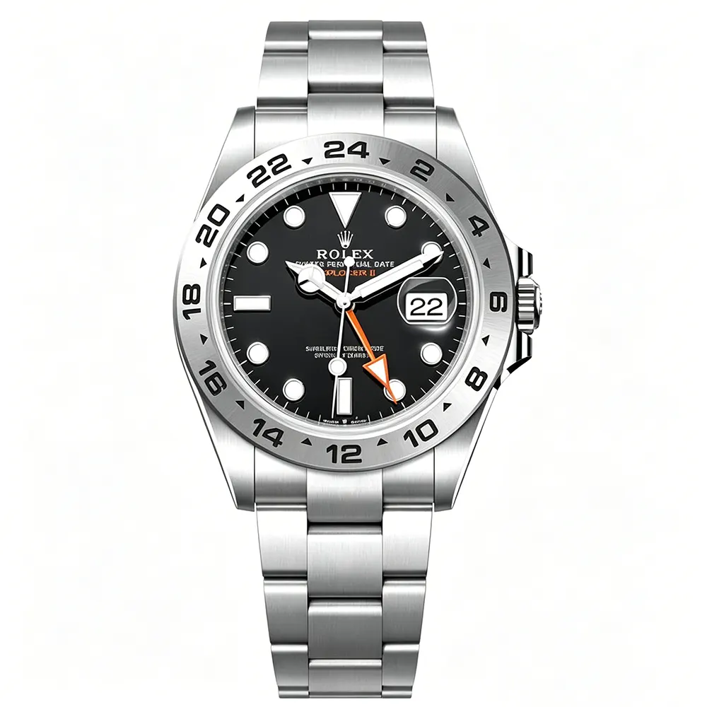Rolex Men Explorer II 42 mm Stainless Steel in Black (1)
