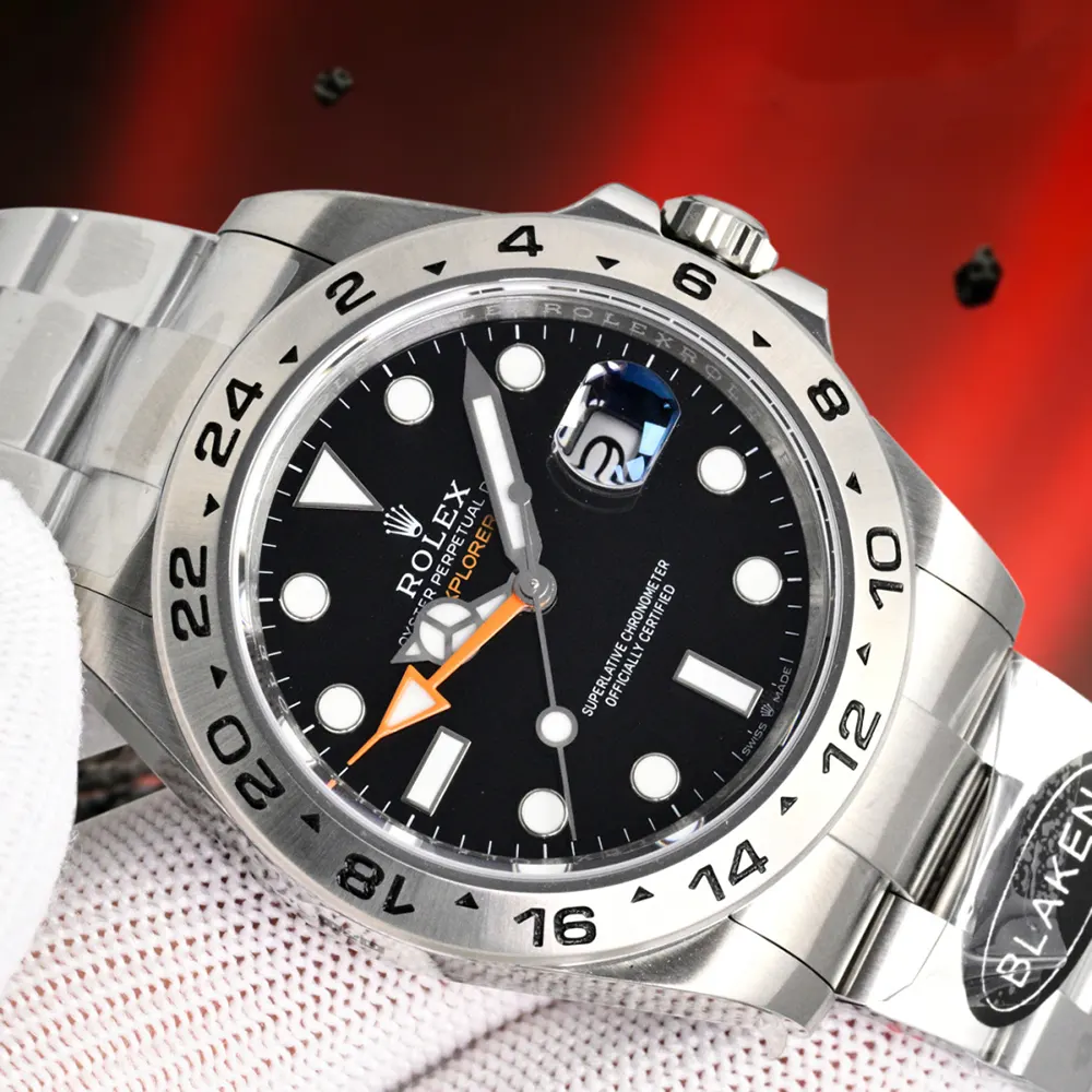 Rolex Men Explorer II 42 mm Stainless Steel in Black (5)