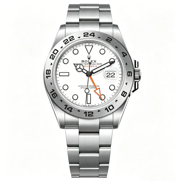 Rolex Men Explorer II 42 mm Stainless Steel in White (1)