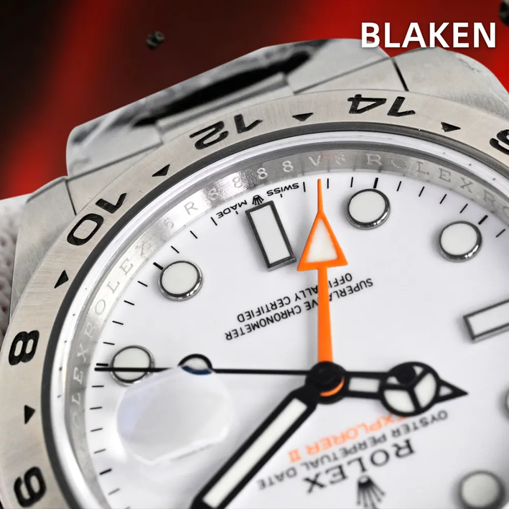 Rolex Men Explorer II 42 mm Stainless Steel in White (10)