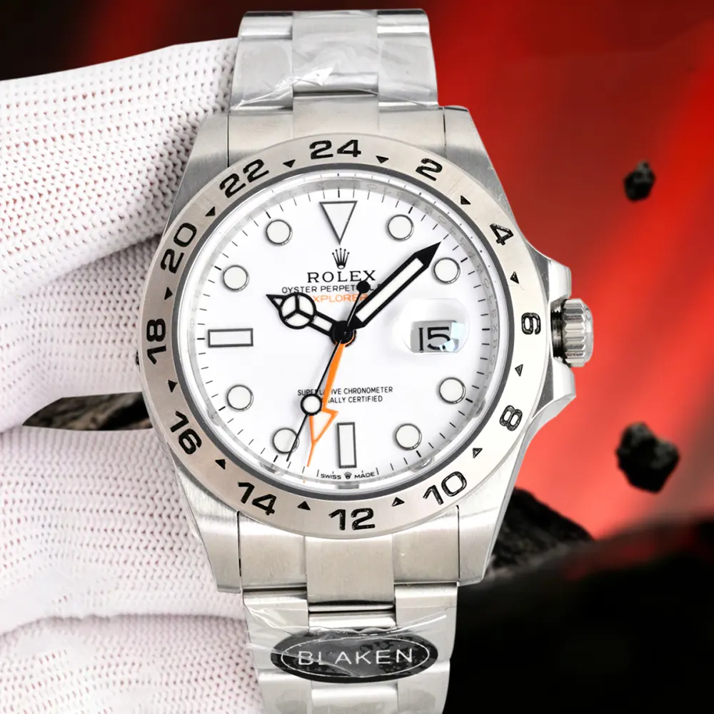 Rolex Men Explorer II 42 mm Stainless Steel in White (2)