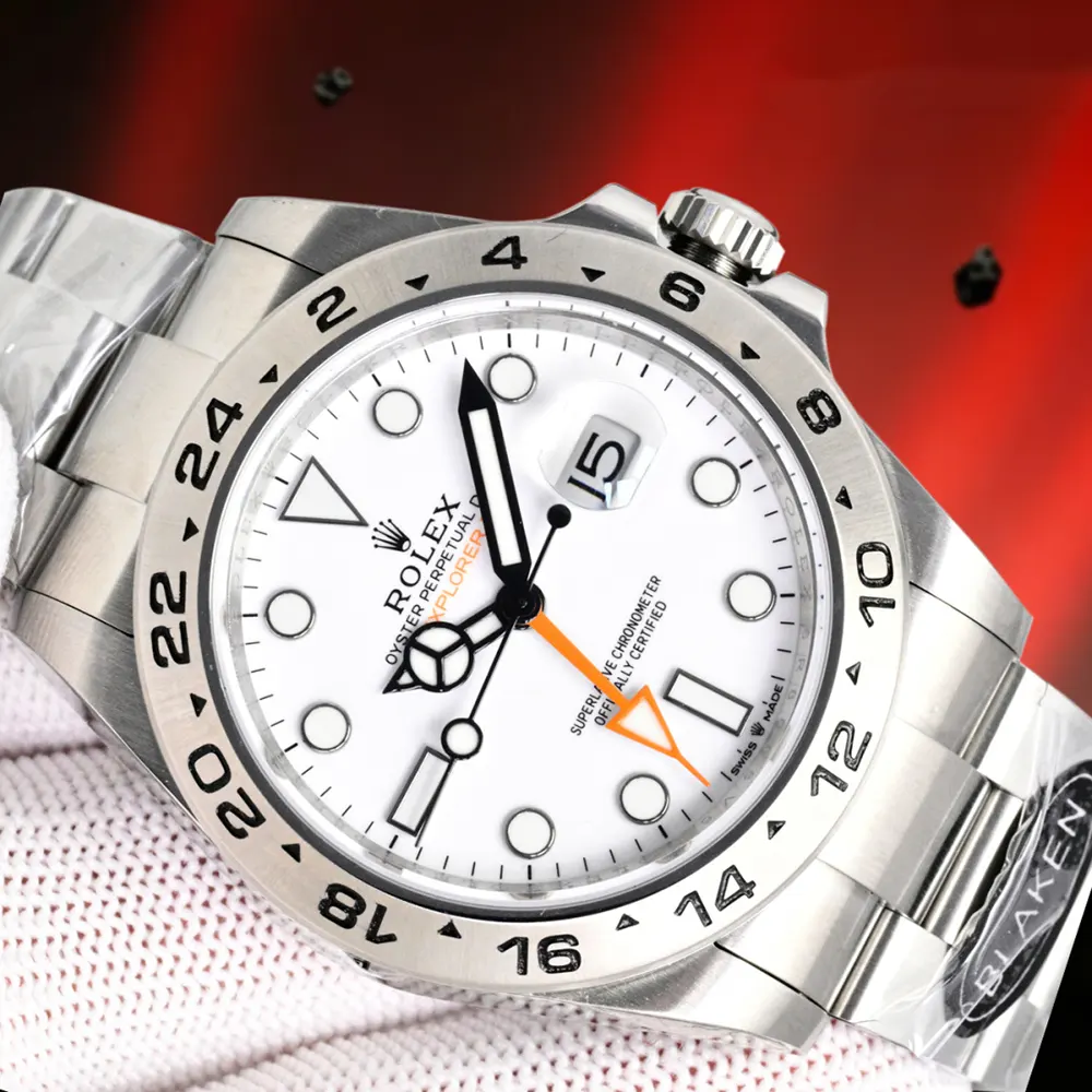 Rolex Men Explorer II 42 mm Stainless Steel in White (5)