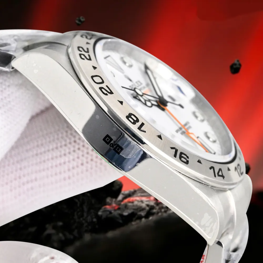 Rolex Men Explorer II 42 mm Stainless Steel in White (7)