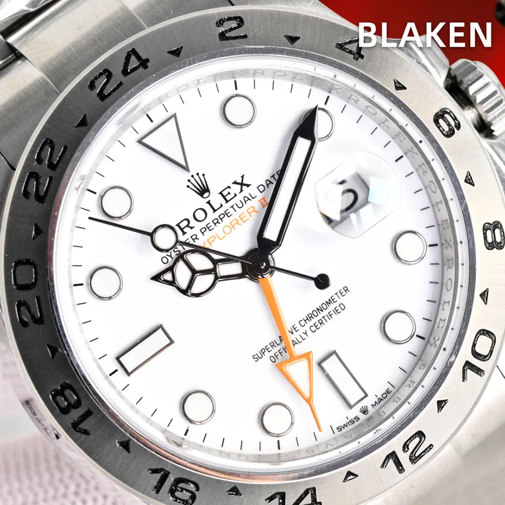 Rolex Men Explorer II 42 mm Stainless Steel in White (9)