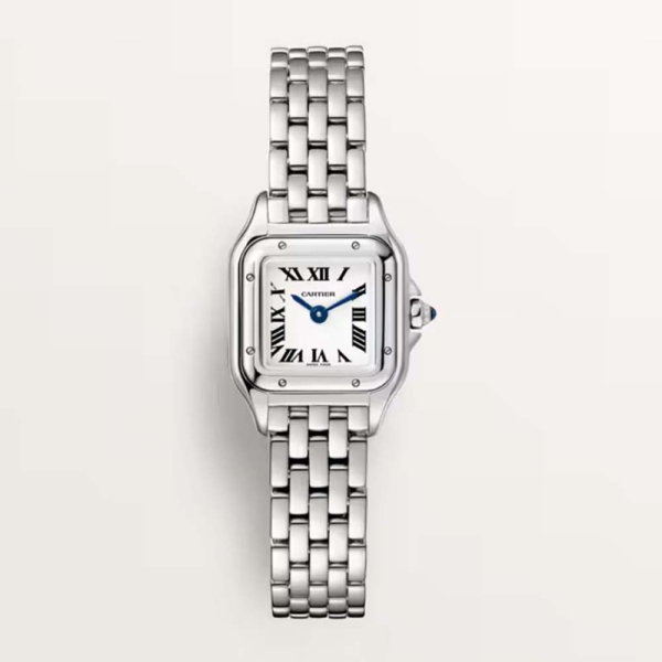Cartier Panthere De Cartier Watch Mini Model Quartz Movement in Steel-Silver (1)