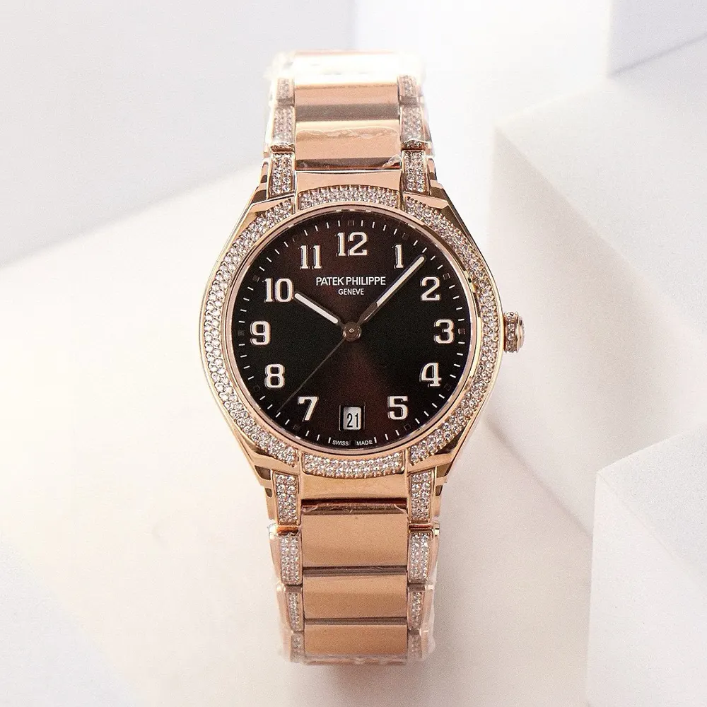 Patek Philippe Women Twenty-4 36mm in Brown Sunburst and Rose Gold (2)