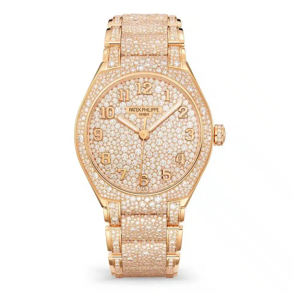 Patek Philippe Women Twenty-4 36mm in Rose Gold Fully Paved with Diamonds
