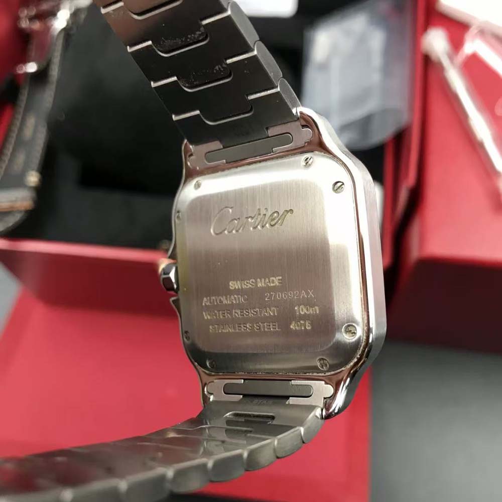Cartier Santos De Cartier Watch Medium Model in Steel Case (7)
