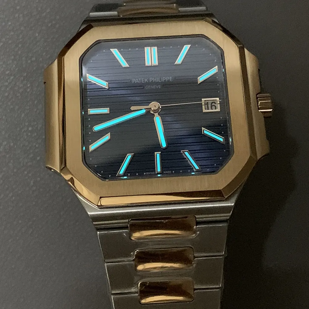 Patek Philippe Men Cubitus 45mm in Sunburst Blue 58211AR-001 (9)