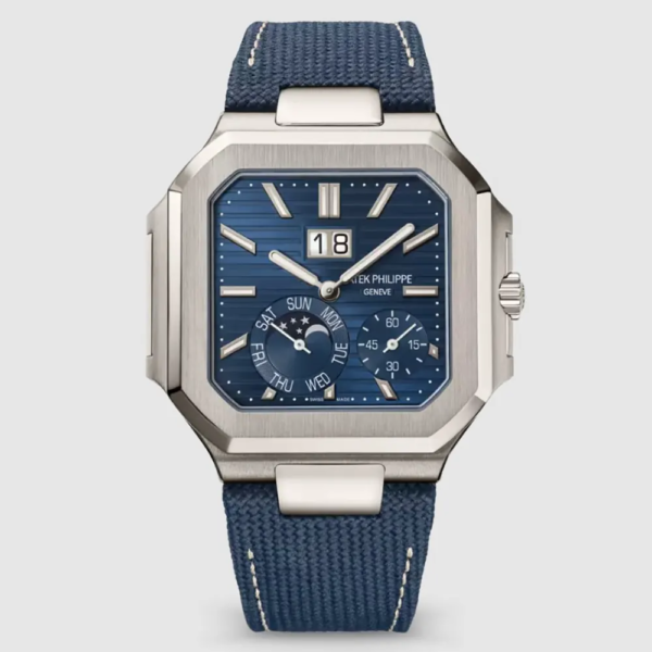 Patek Philippe Men Cubitus 45mm in Sunburst Blue 5822P-001 (1)