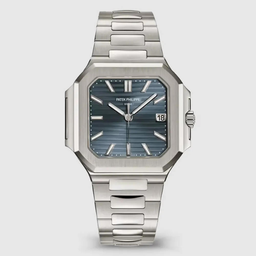 Patek Philippe Men Cubitus 45mm in Sunburst Blue-gray 7128/1G-001