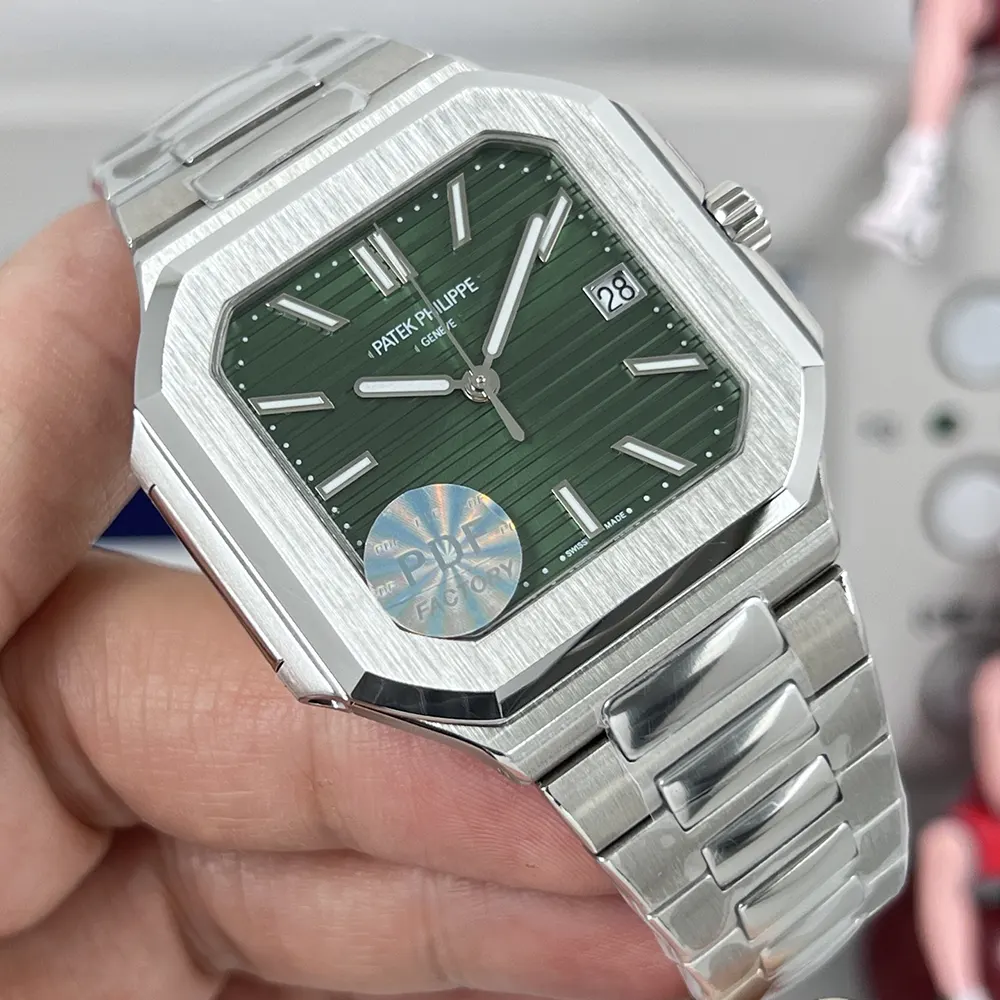 Patek Philippe Men Cubitus 45mm in Sunburst Olive Green 58211A-001 (2)
