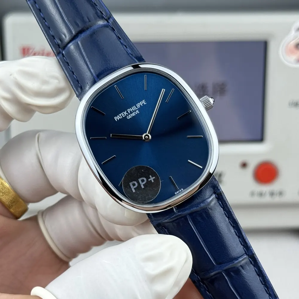 Patek Philippe Men Golden Ellipse in Sunburst Blue 5738P-001 (3)