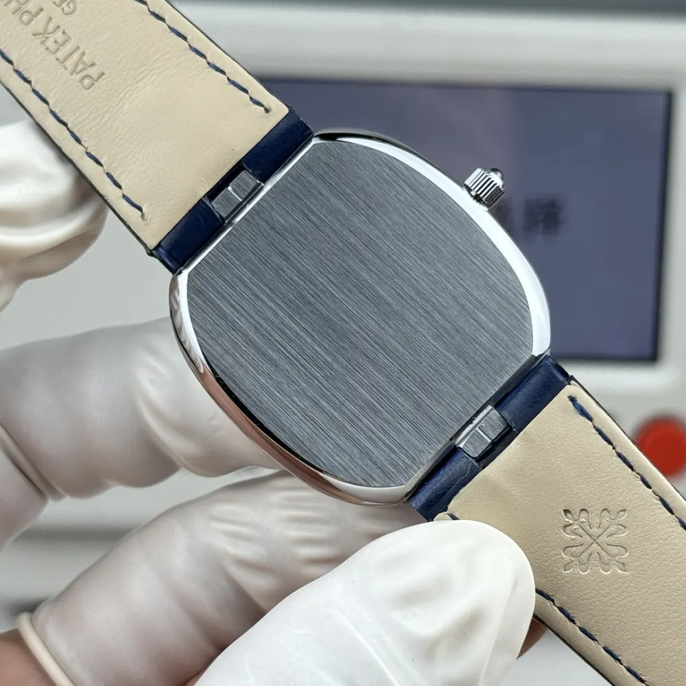 Patek Philippe Men Golden Ellipse in Sunburst Blue 5738P-001 (8)