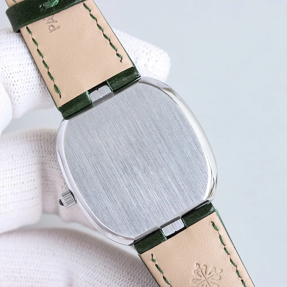 Patek Philippe Men Golden Ellipse in Sunburst Olive Green 5738G-001 (7)