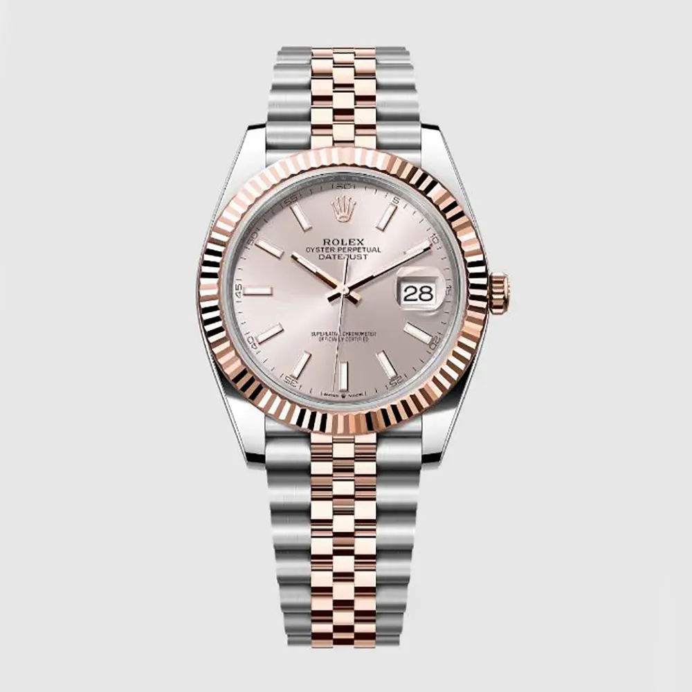 Rolex Men Datejust 41mm Oystersteel and Everose Gold