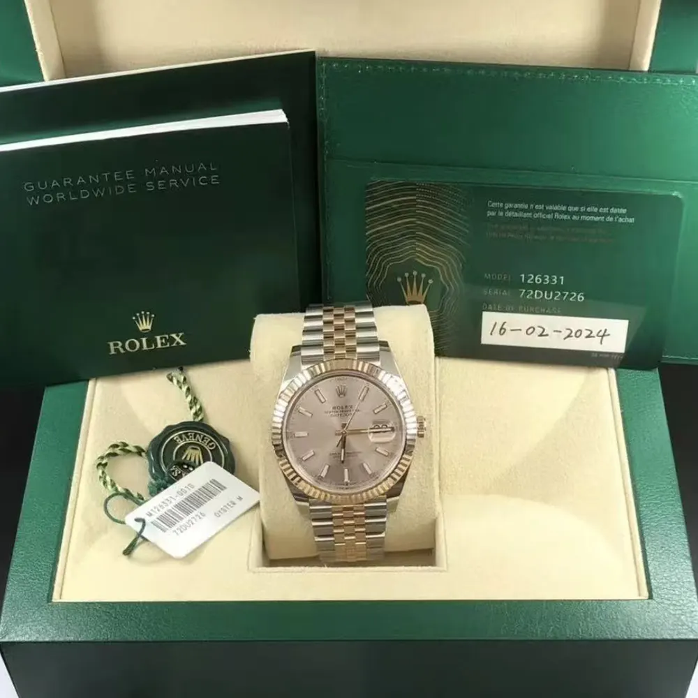 Rolex Men Datejust 41mm Oystersteel and Everose Gold (2)